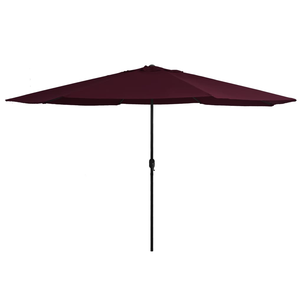 Garden Parasol Bordeaux red Polyester, Metal Medium Foldable