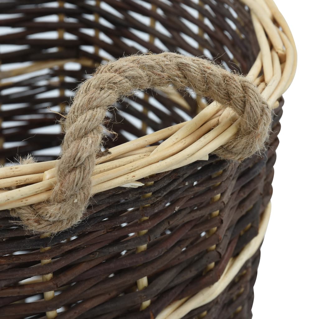 Firewood Backpack with Carrying Belts 17.5 x 14.6 x 19.7 Natural Willow