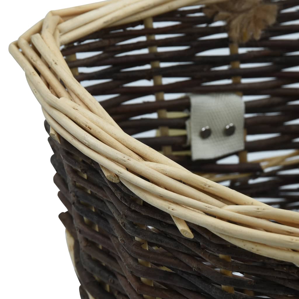 Firewood Backpack with Carrying Belts 17.5 x 14.6 x 19.7 Natural Willow