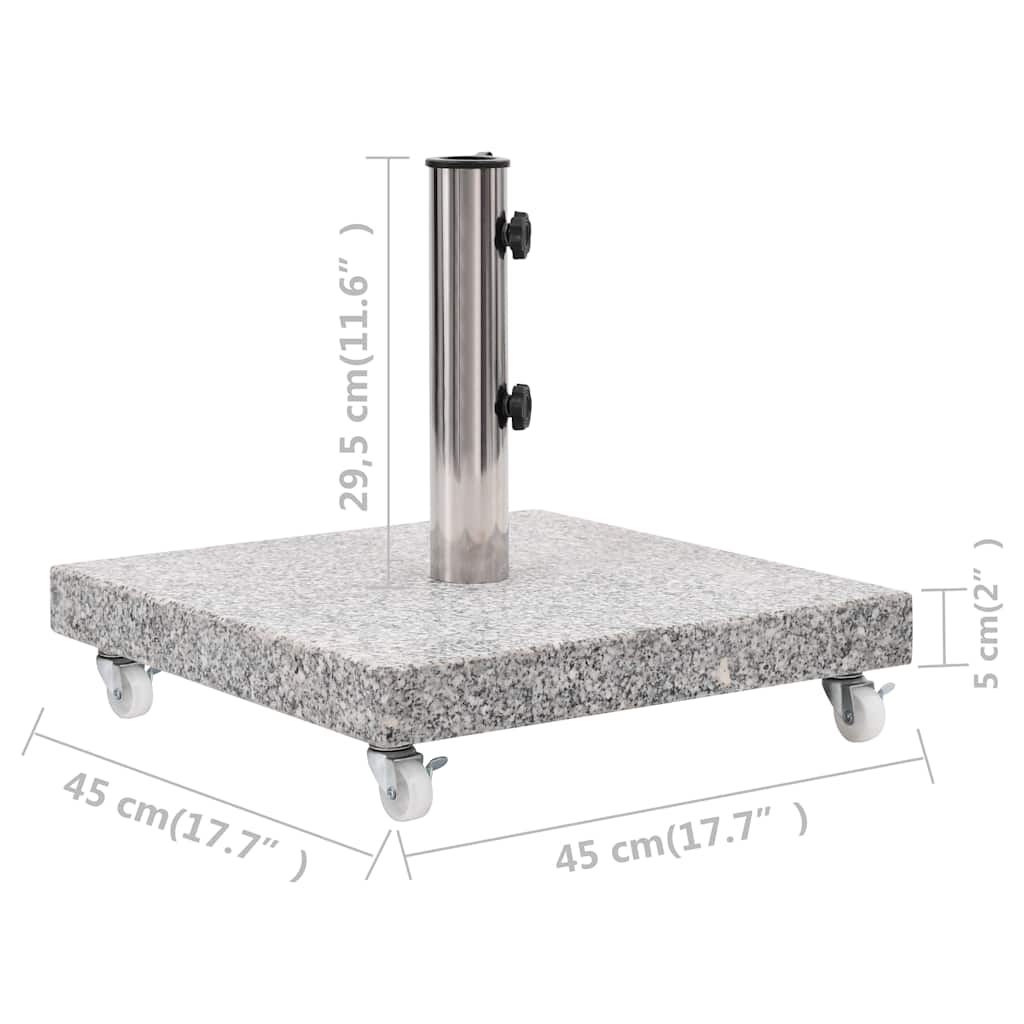 Parasol Base Granite 66.1 lb Square Gray