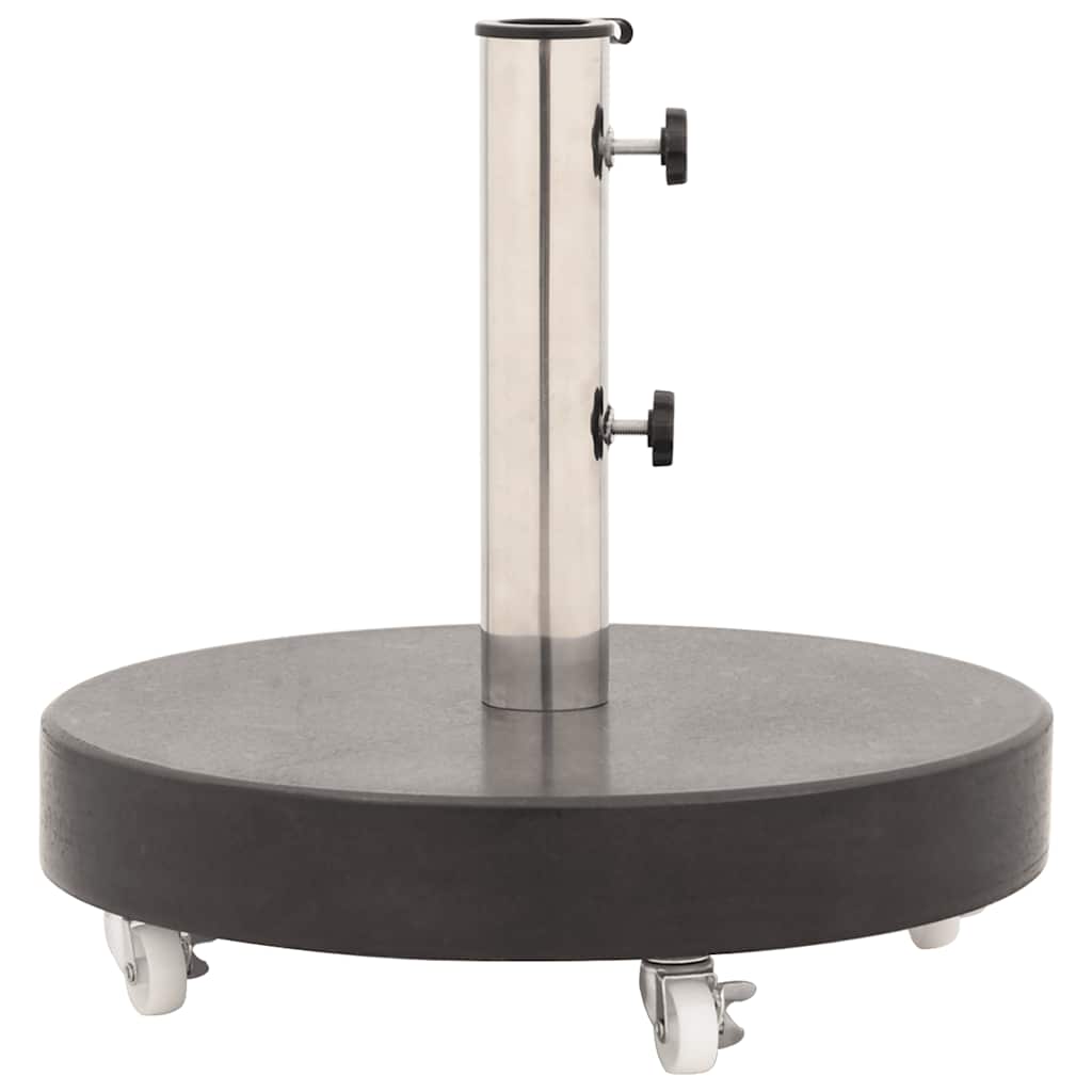 Parasol Base Granite 66.1 lb Round Black