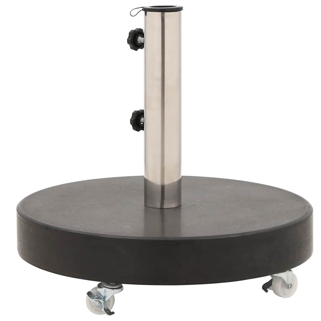 Parasol Base Granite 66.1 lb Round Black
