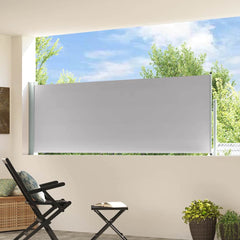 Side Awning Grey Polyester with PU coating, powder-coated iron