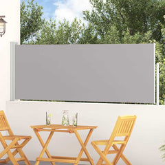 Side Awning Grey Polyester with PU coating, powder-coated iron