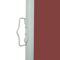 Patio Retractable Side Awning 55.1x196.9 Brown