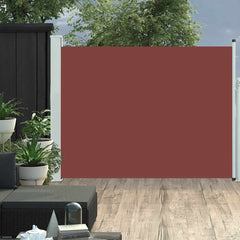 Patio Retractable Side Awning 55.1x196.9 Brown