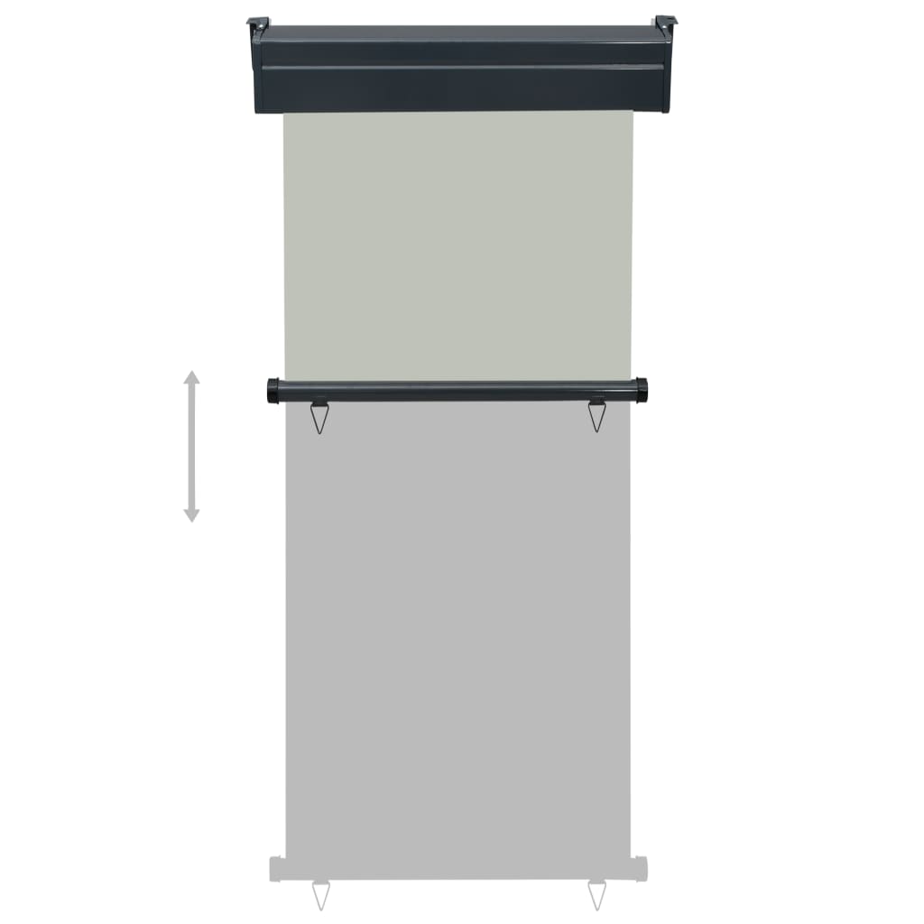 Balcony Side Awning 33.5x98.4 Gray