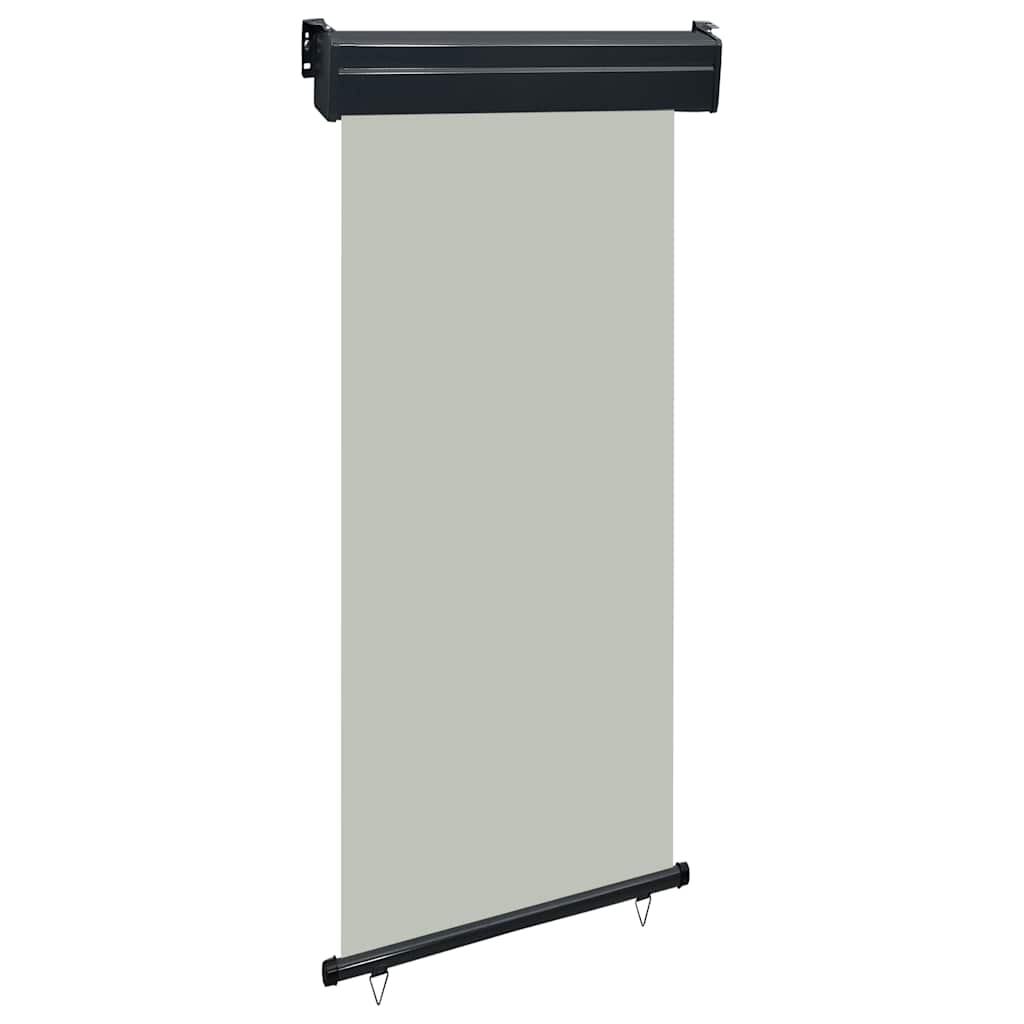 Balcony Side Awning Grey Steel 41.3 x 98.4 in Adjustable Armrests