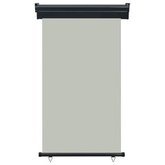 Balcony Side Awning Grey Steel 41.3 x 98.4 in Adjustable Armrests