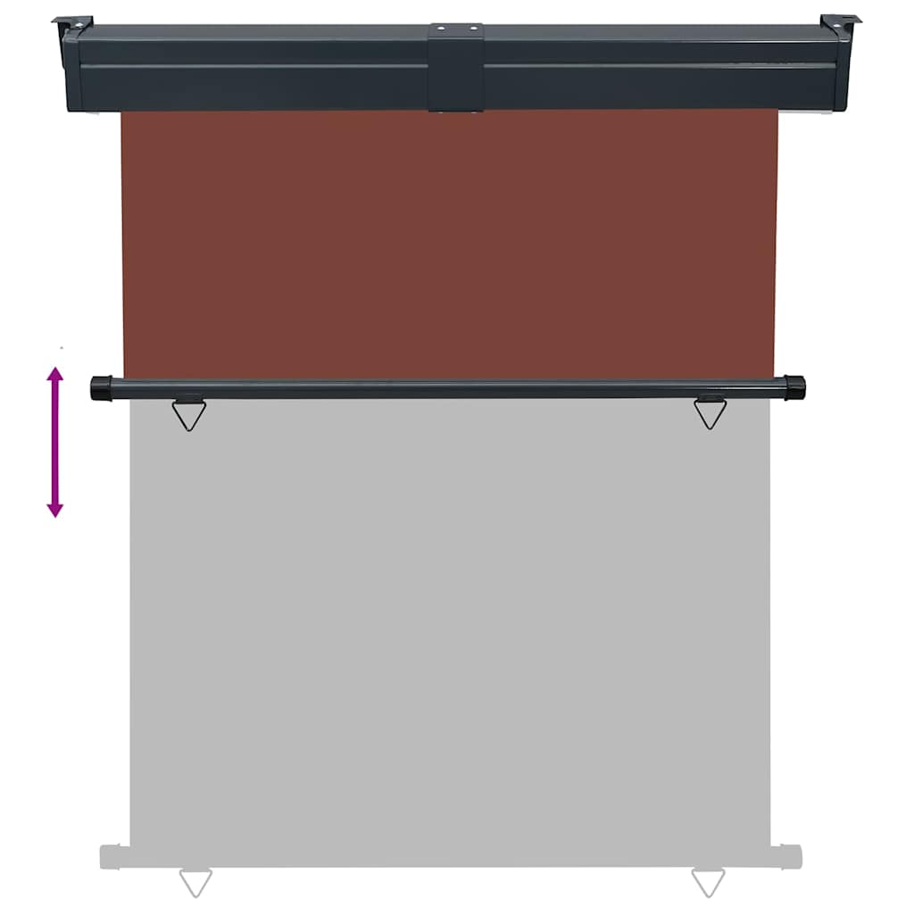 48429  Balcony Side Awning 57.1x98.4 Brown