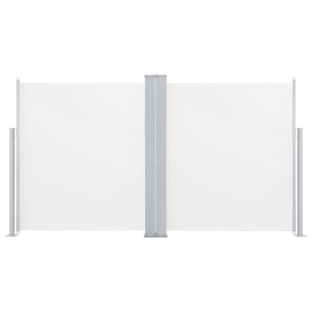 Patio Retractable Double Side Awning 66.9x236.2 Cream
