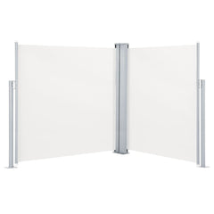 Patio Retractable Double Side Awning 66.9x236.2 Cream