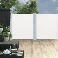 Patio Retractable Double Side Awning 66.9x236.2 Cream