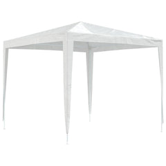 Party Tent White Polyethylene, Iron 8.2 x 8.2 ft