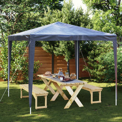 Party Tent Blue Polyethylene, Iron Large UV-resistant materials