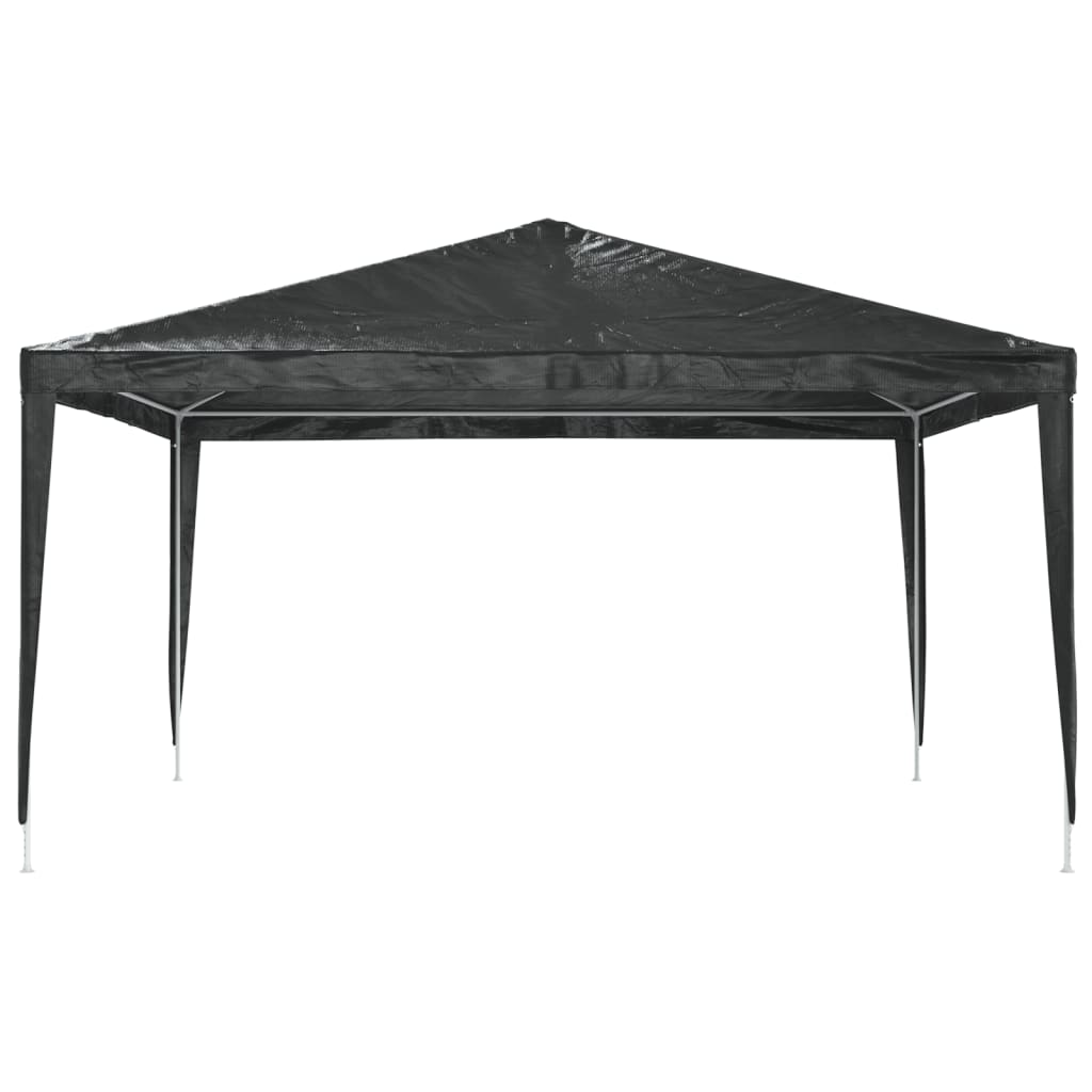 Black 13.1x13.1 ft party tent with UV and water-resistant canopy and steel frame.
