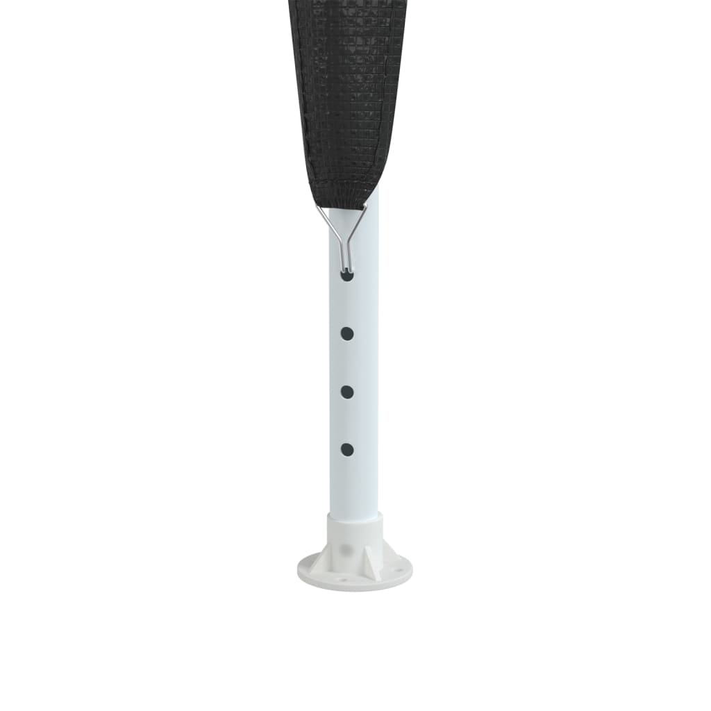 White metal pole with black mesh sleeve for a 13.1x13.1 ft anthracite party tent.