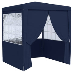 Party Tent Blue 100% polyethylene, steel 6.6x6.6 Feet