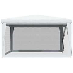 Party Tent with 4 Mesh Sidewalls 13.1'x13.1' White