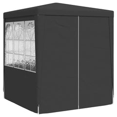 Professional Party Tent with Side Walls 6.6'x6.6' Anthracite 0.3 oz/ft²