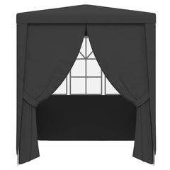 Professional Party Tent with Side Walls 6.6'x6.6' Anthracite 0.3 oz/ft²