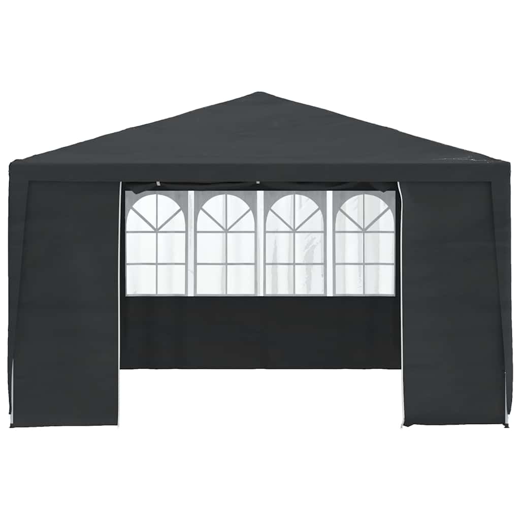 Professional Party Tent with Side Walls 13.1'x13.1' Anthracite 0.3 oz/ft??