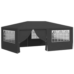 Party Tent Anthracite Polyethylene, Steel 4x6 ft