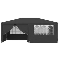 Party Tent Anthracite Polyethylene, Steel 4x6 ft