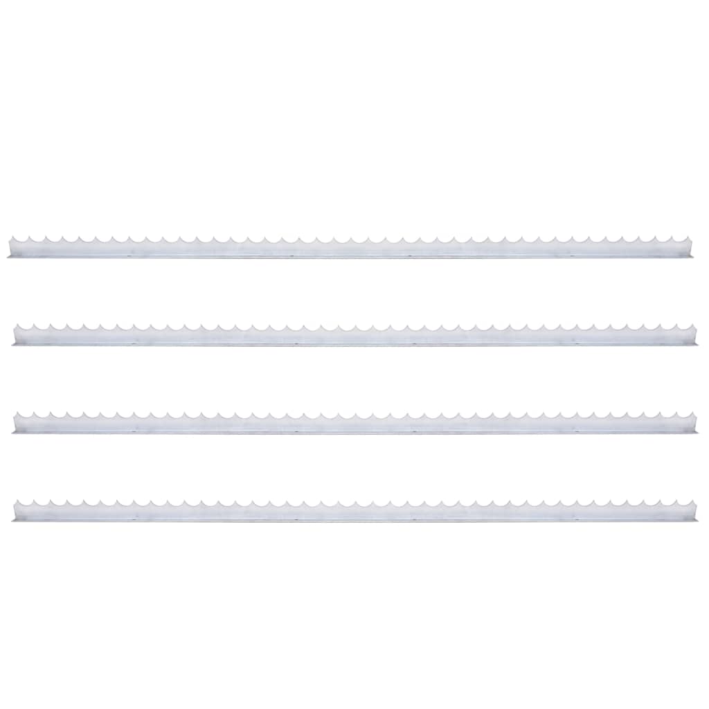 Wall Spikes 4 pcs 3.3' Galvanized Steel