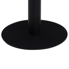 Bistro Table Dark Brown and Black MDF Top, Steel Legs Medium