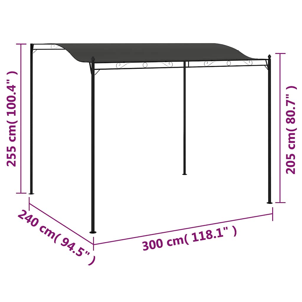 Sunshade Awning 9.8'x7.9' Anthracite