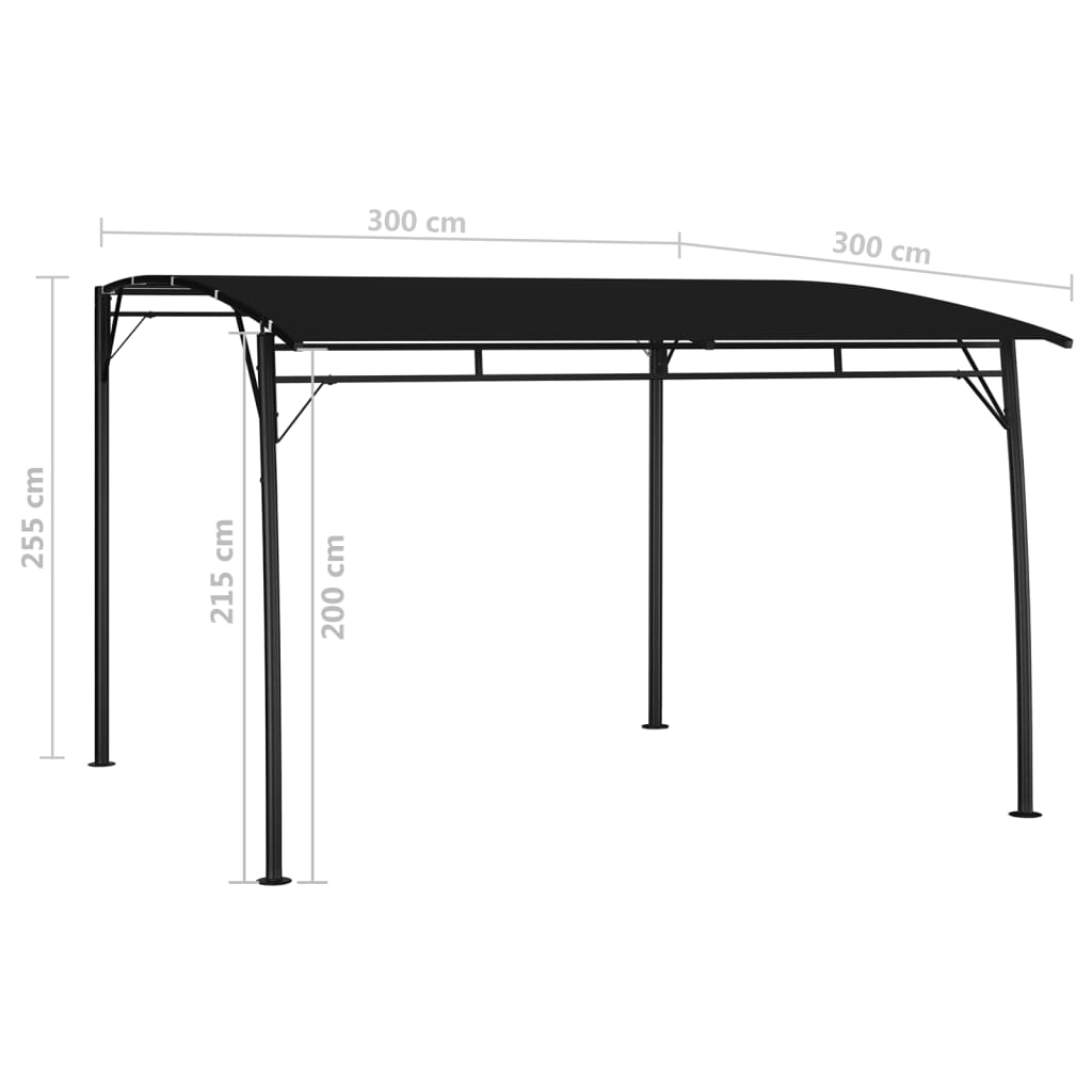 Garden Sunshade Awning 118.1x118.1x100.4 Anthracite
