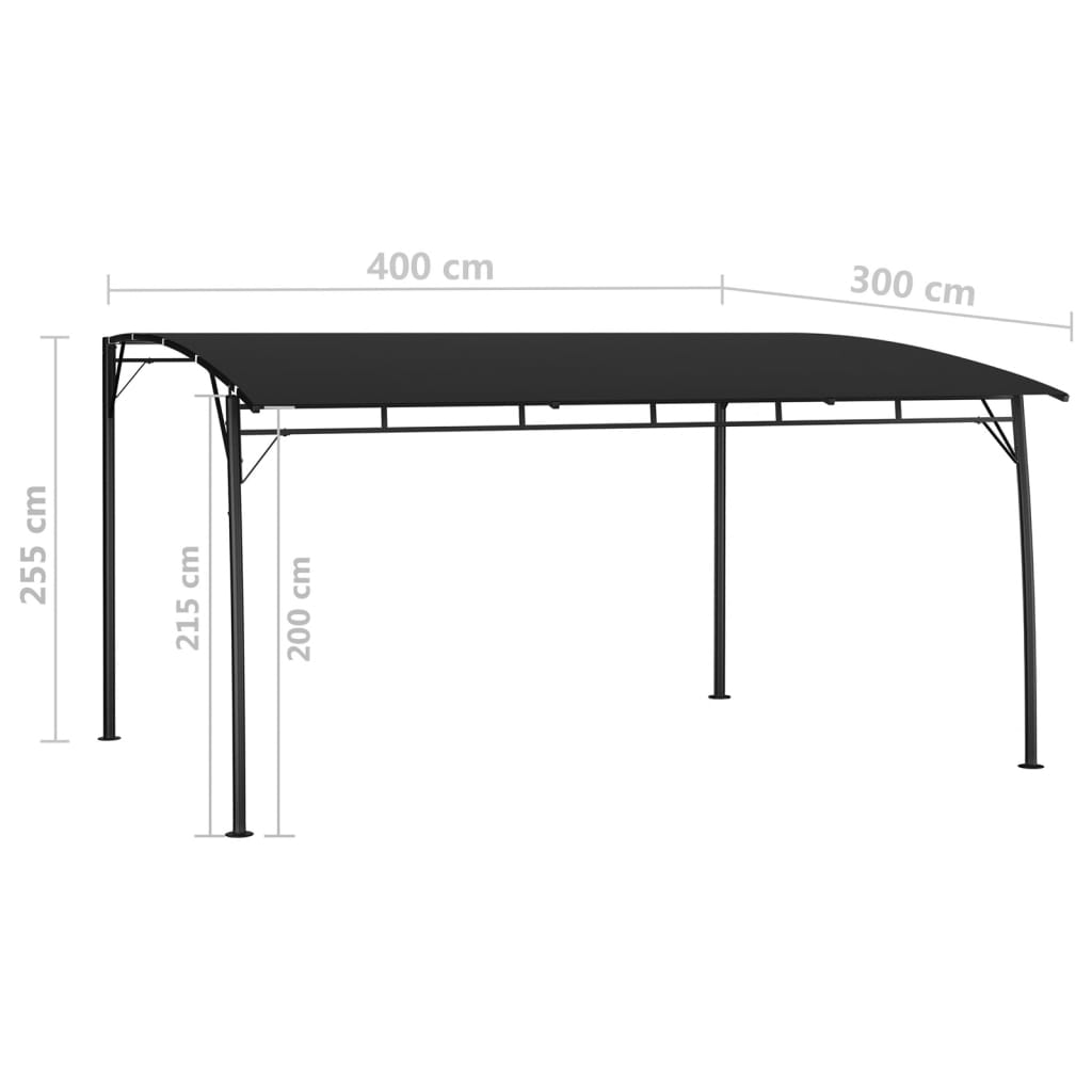 Garden Sunshade Awning 157.5x118.1x100.4 Anthracite