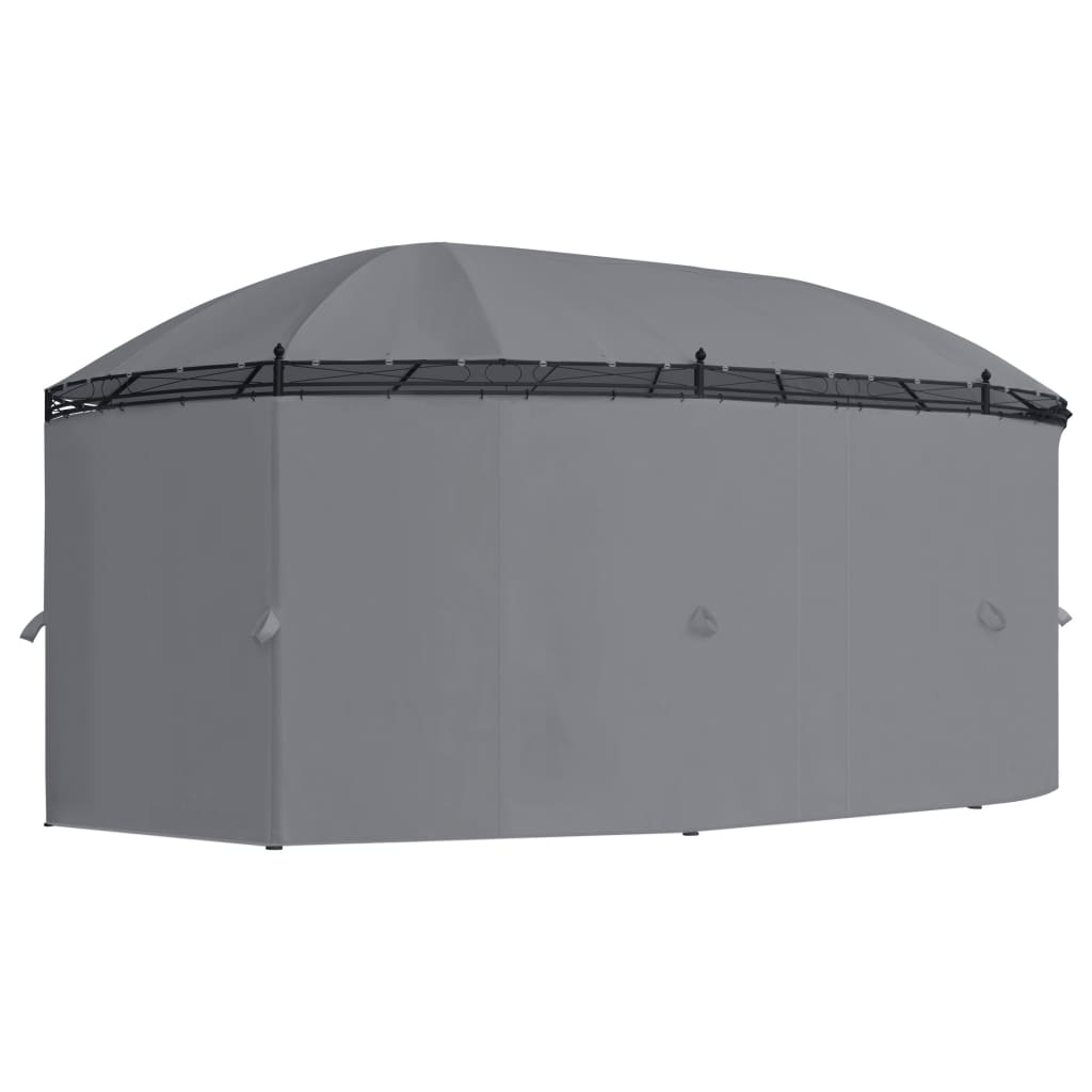 Gazebo with Curtains 204.7x137.4x100.4 Anthracite