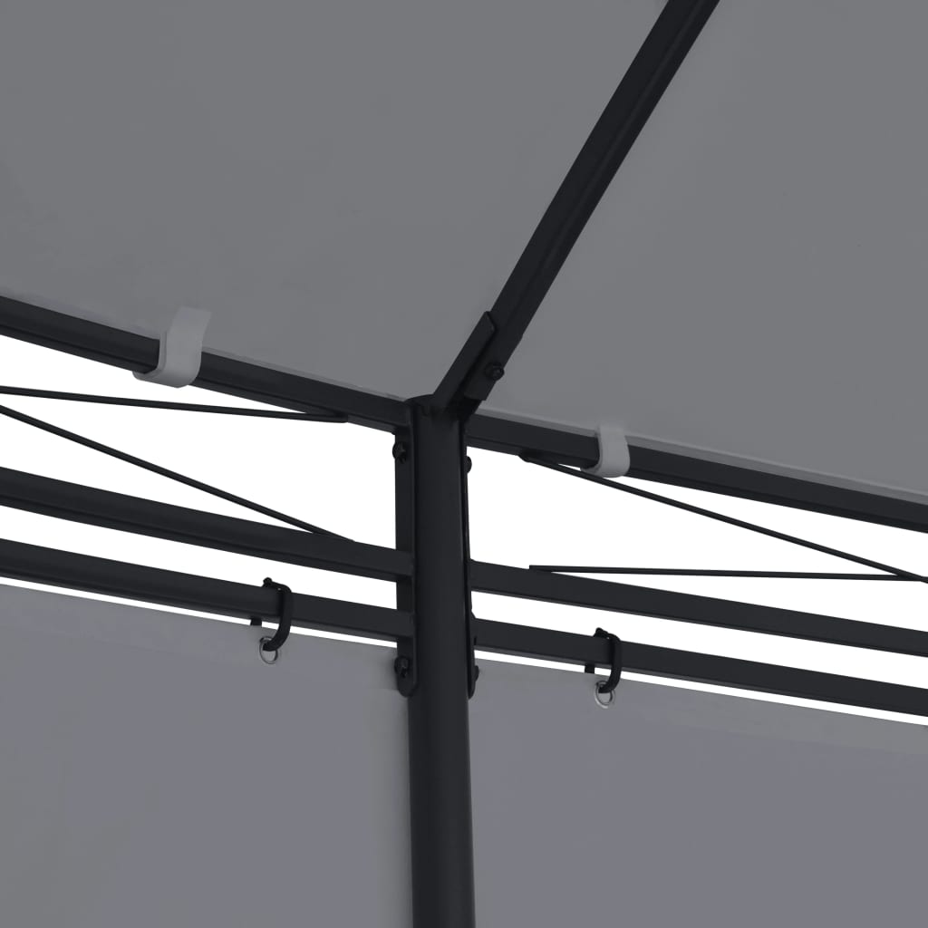 Gazebo with Curtains 204.7x137.4x100.4 Anthracite