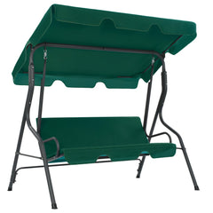 Garden Swing Bench Green 66.9x43.3x60.2 Fabric