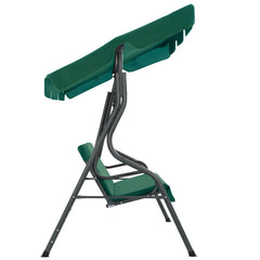 Garden Swing Bench Green 66.9x43.3x60.2 Fabric