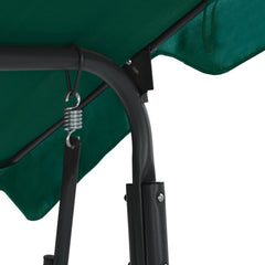 Garden Swing Bench Green 66.9x43.3x60.2 Fabric