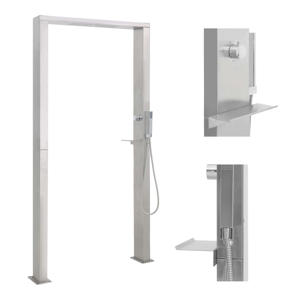 Shower Panel Silver 201 stainless steel Large Decorative Inlays