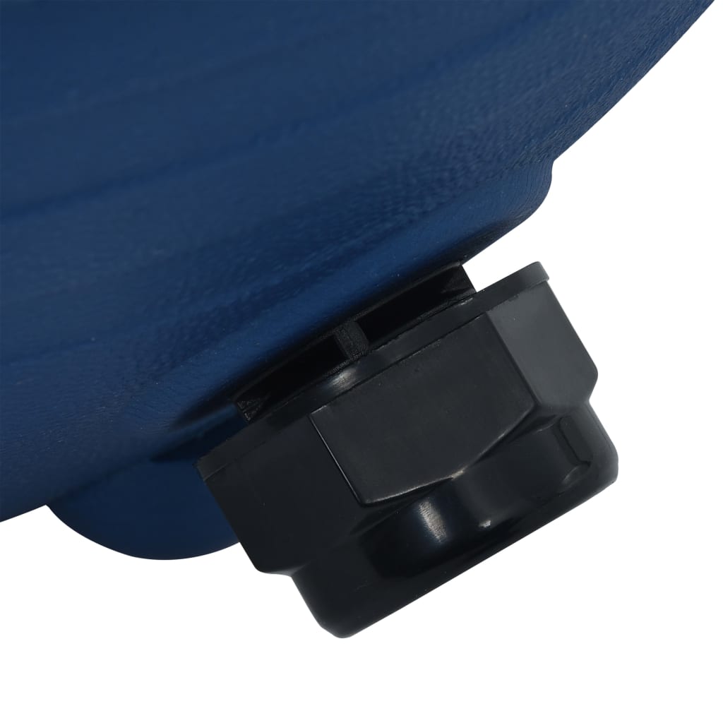Blue 11.8-inch pool sand filter with black 4-position valve.