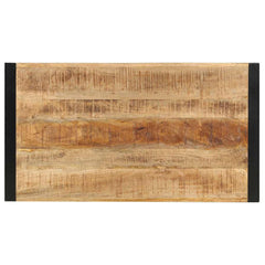 Bar Table Natural Mango Wood Solid Mango Wood, Steel