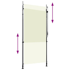 Roller Blind Cream Polyester with PA coating, steel, aluminum