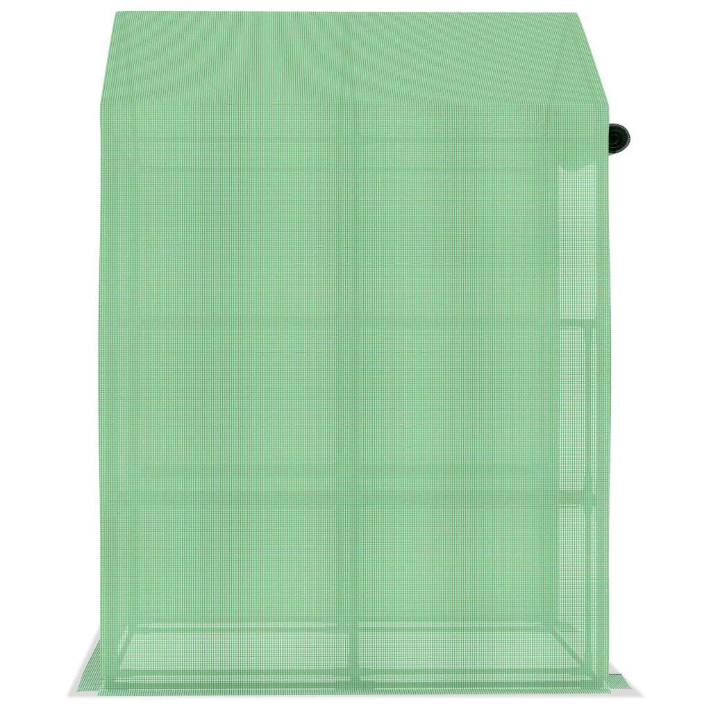 Greenhouse with Shelves Steel 56.3x56.3x76.8
