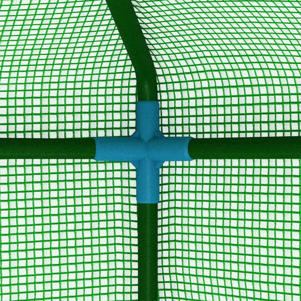 Greenhouse with Shelves Steel 56.3x56.3x76.8