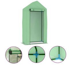 Greenhouse with Steel Frame 5.4 ft?? 3.3'x1.6'x6.2'