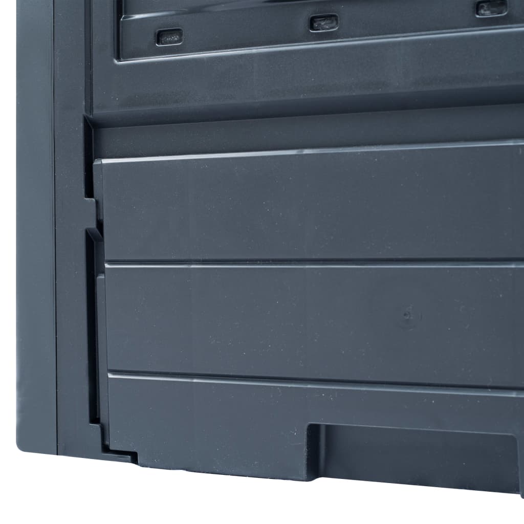Garden Composters 3 pcs Gray 23.6x23.6x28.7 206.1 gal
