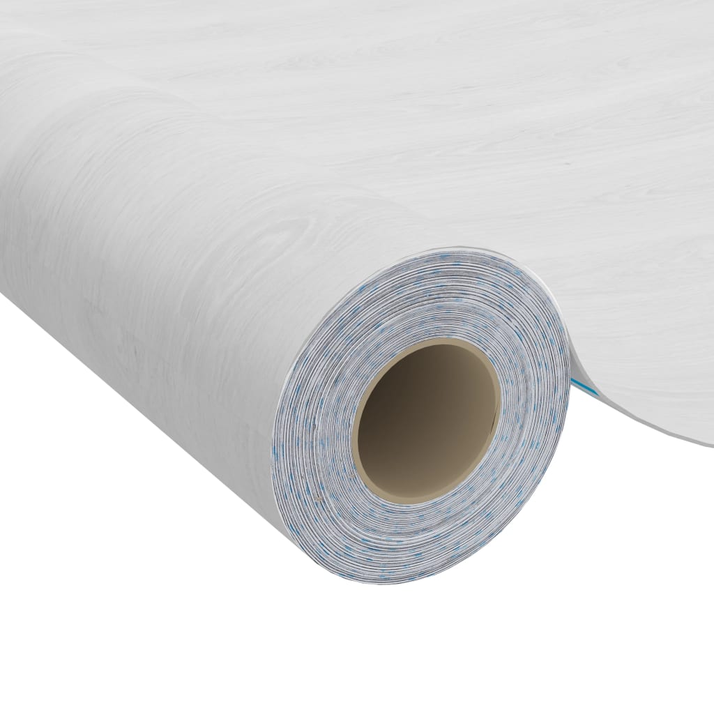 Roll of self-adhesive white wood PVC door film, 82.7x35.4in, 2 pieces.