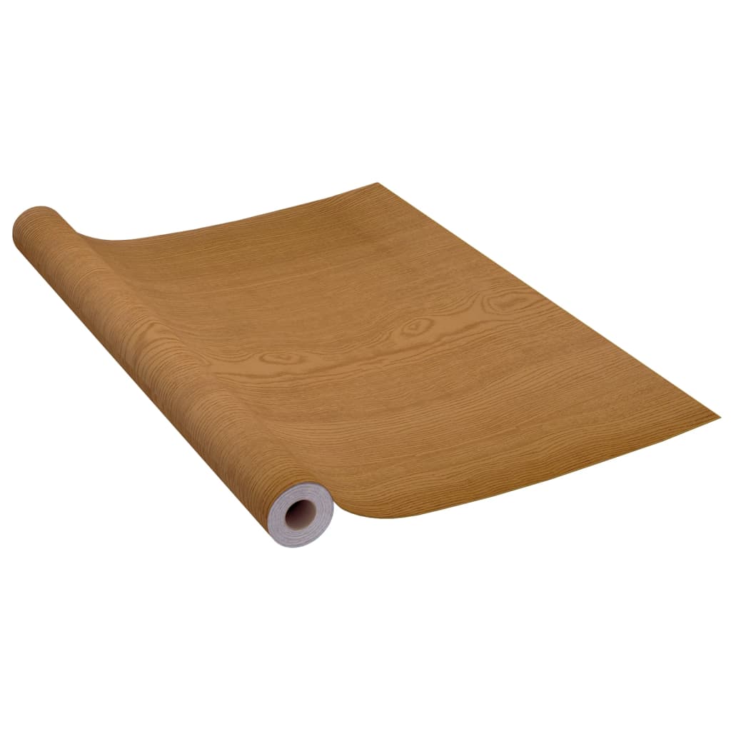 Rolled light oak self-adhesive PVC film for doors, 82.7x35.4in, 2-pack.