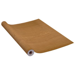 Rolled light oak self-adhesive PVC film for doors, 82.7x35.4in, 2-pack.