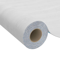 Bostome White Wood Self-Adhesive PVC Furniture Film with wood grain finish on a smooth surface.
